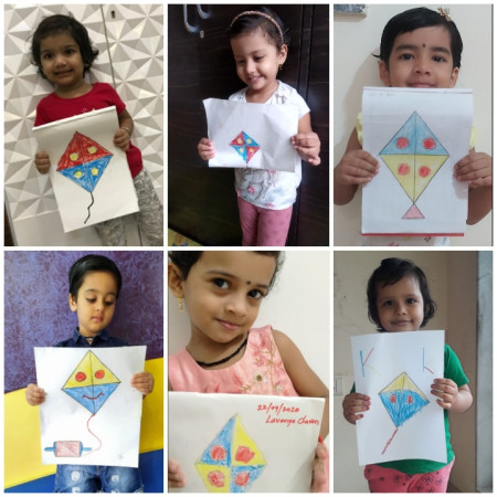 Kite Coloring Activity By Nursery